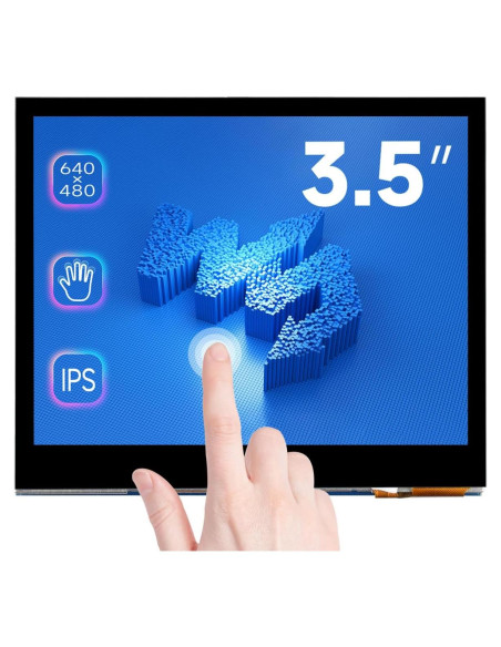Pantalla táctil LCD 3.5" Waveshare para Raspberry Pi 640x480