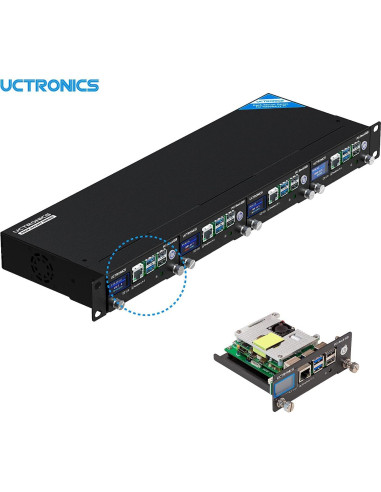 Sombrero PoE Uctronics para Raspberry Pi 5/4/3B 5V 4.5A