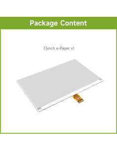 Pantalla E-Ink 7.5" Waveshare 800x480 SPI para Raspberry Pi 2