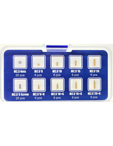 Kit de Separadores M2.5 114 pcs Micro Connectors Raspberry Pi