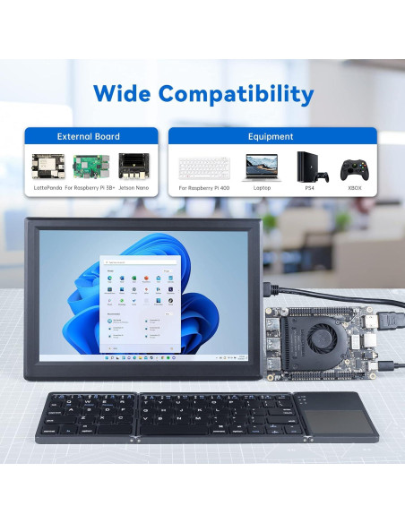Monitor Portátil SunFounder 10.1" para Raspberry Pi 1280x800