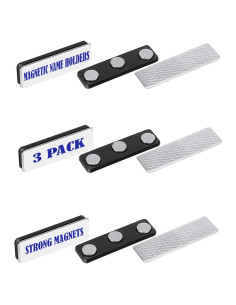 Soporte Magnético para Insignias SALEX - Paquete de 3 Unidades