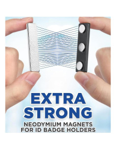 Soporte Magnético para Insignias SALEX - Paquete de 3 Unidades 2
