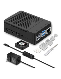 Caja Refrigeración iUniker para Raspberry Pi 4 con Ventilador 40mm