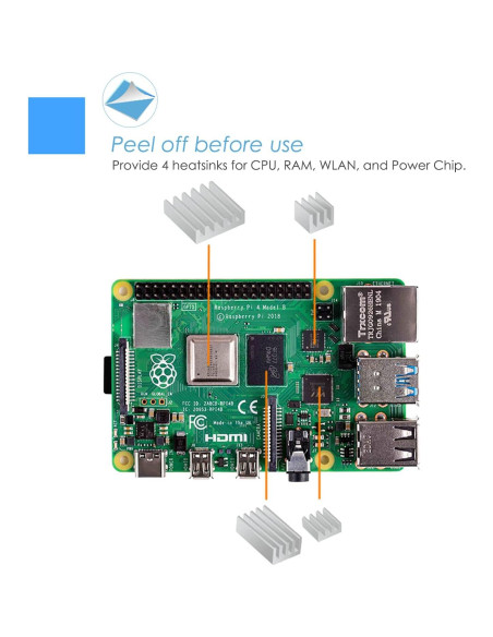 Caja Refrigeración iUniker para Raspberry Pi 4 con Ventilador 40mm