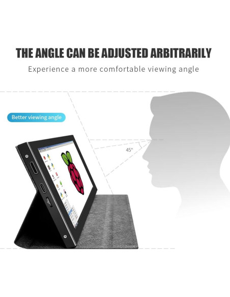 Monitor portátil 7" JLTTEK HDMI USB-C IPS 1024x600