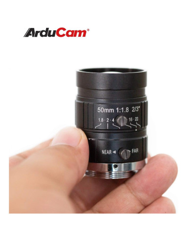 Lente Telefoto Arducam 50mm para Cámara Raspberry Pi HQ