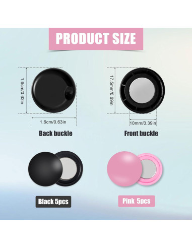 10 Pares de Clips Magnéticos BOXOB para Número de Carrera