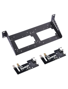 Estante SBC 10" 1U Rack GeeekPi con 2 Adaptadores HDMI
