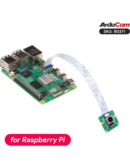 Cámara Arducam Hawkeye 64MP para Raspberry Pi con estuche