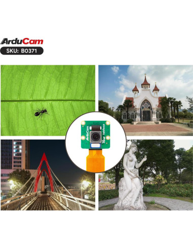 Cámara Arducam Hawkeye 64MP para Raspberry Pi con estuche
