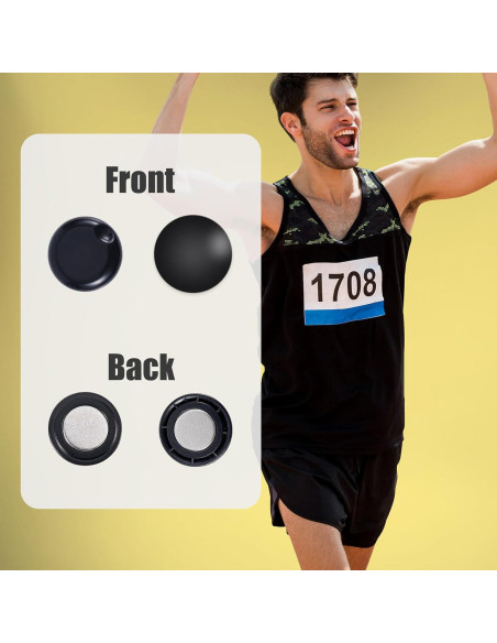 10 Pares de Clips Magnéticos BOXOB para Número de Carrera