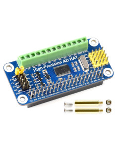 AD HAT Waveshare 32 bits 10 canales para Raspberry Pi y Jetson Nano