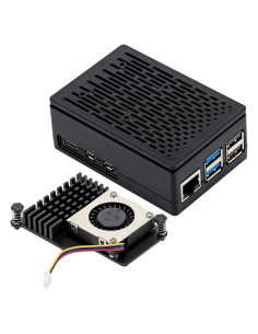 Funda TADA para Raspberry Pi 5 con Enfriador Activo Negro