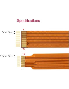 Cable Flexible FPC CSI UeeKKoo para Raspberry Pi 5 200 mm 2