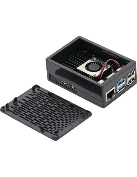 Funda TADA para Raspberry Pi 5 con Enfriador Activo Negro