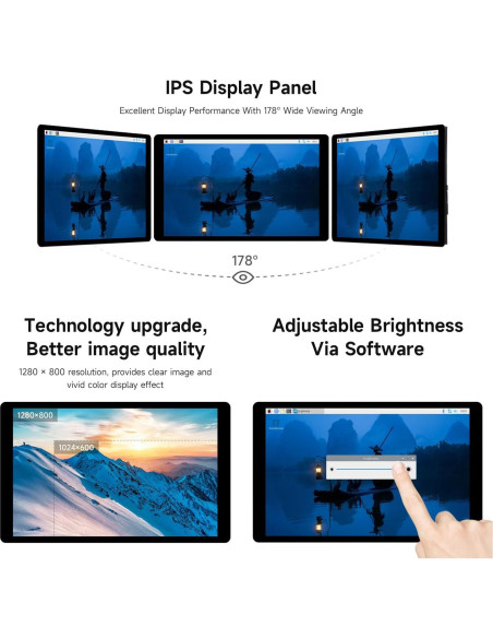Pantalla Táctil DSI 7" Waveshare 1280x800 IPS para Raspberry Pi