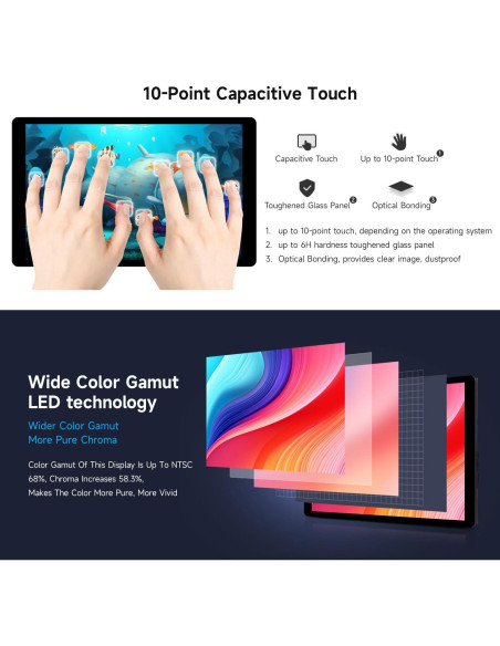 Pantalla Táctil DSI 7" Waveshare 1280x800 IPS para Raspberry Pi