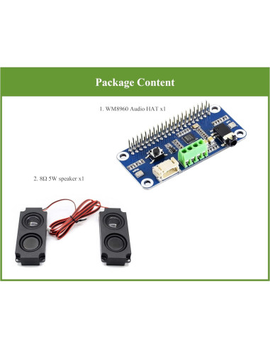Tarjeta de Sonido HAT WM8960 para Raspberry Pi - Hi-Fi