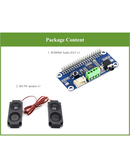 Tarjeta de Sonido HAT WM8960 para Raspberry Pi - Hi-Fi