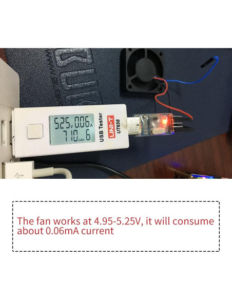 Ventilador PWM GeeekPi 40x40x10mm 2PCS 5V para Raspberry Pi