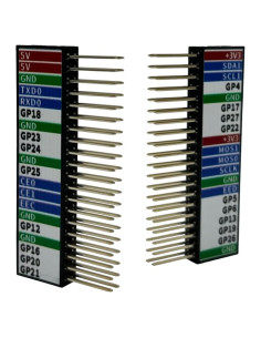 Encabezado apilable hembra 2x20 Ronmee para Raspberry Pi