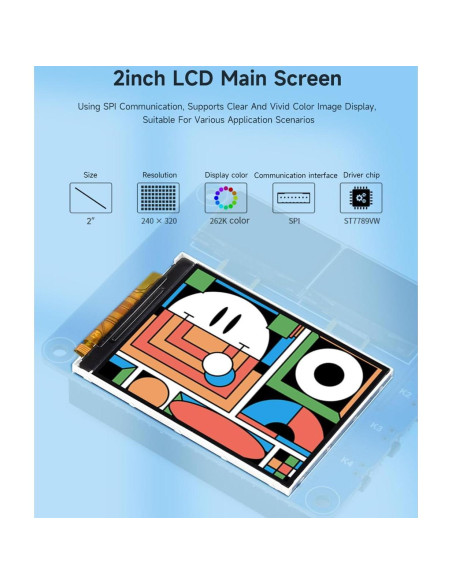 HAT OLED/LCD Wonrabai para Raspberry Pi 2" IPS y 0.96" OLED