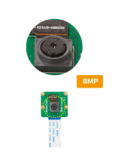 Cámara Arducam V2 8MP para Raspberry Pi 1080p con Cables