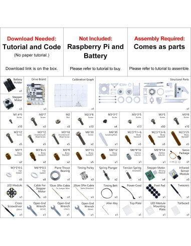 Kit Brazo Robot Freenove para Raspberry Pi 5/4B/3B+ - Metal