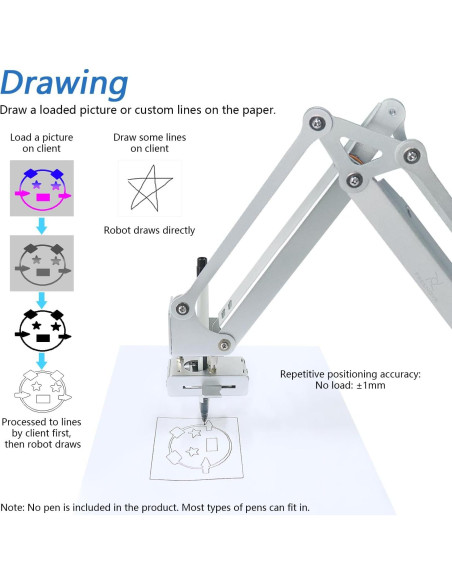 Kit Brazo Robot Freenove para Raspberry Pi 5/4B/3B+ - Metal