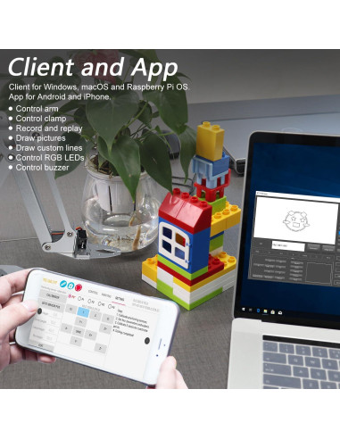 Kit Brazo Robot Freenove para Raspberry Pi 5/4B/3B+ - Metal