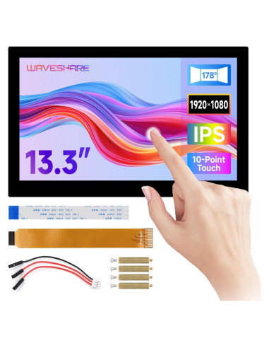 Pantalla táctil capacitiva Waveshare 13.3" 1920x1080 DSI