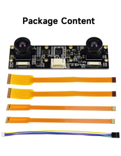 Módulo de Cámara Binocular Waveshare IMX219 8MP para Raspberry Pi 2
