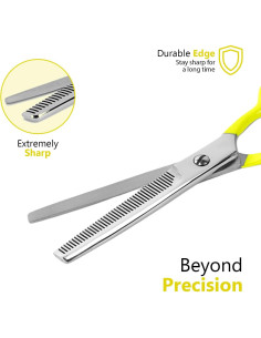 Tijeras de adelgazamiento para perros Laazar - Acero inoxidable 7.62 cm 2