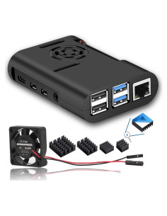 Caja Raspberry Pi 4 MazerPi con Ventilador y Disipador