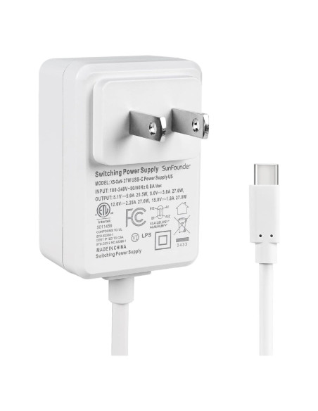 Fuente de Alimentación USB-C 27W SunFounder para Raspberry Pi 5