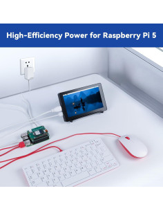 Fuente de Alimentación USB-C 27W SunFounder para Raspberry Pi 5 2