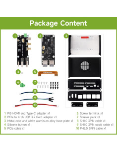 Kit Mini Computadora Todo en Uno Waveshare Pi5 Module BOX-B 2