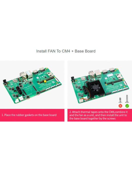 Ventilador de Refrigeración 3007 Waveshare para Raspberry Pi CM4