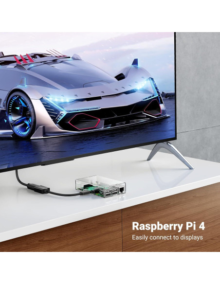 Adaptador Micro HDMI a HDMI UGREEN 4K 60Hz 20cm Alta Velocidad