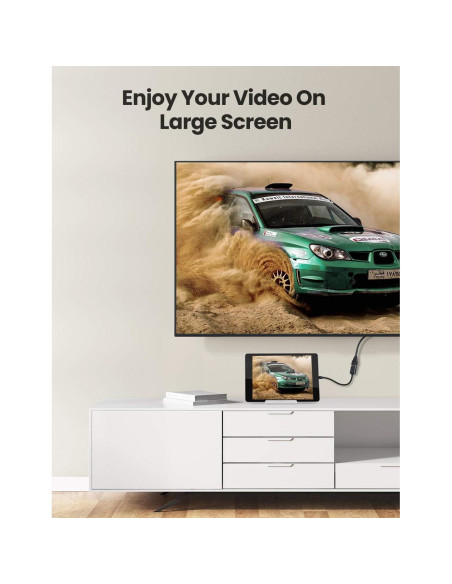 Adaptador Micro HDMI a HDMI UGREEN 4K 60Hz 20cm Alta Velocidad