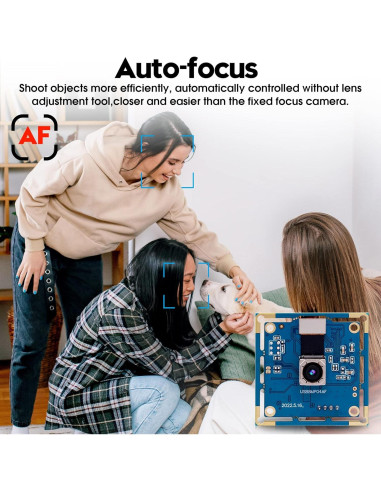 Cámara USB ELP 8MP Autofocus 4K para PC y Raspberry Pi