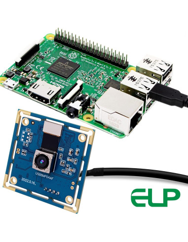 Cámara USB ELP 8MP Autofocus 4K para PC y Raspberry Pi