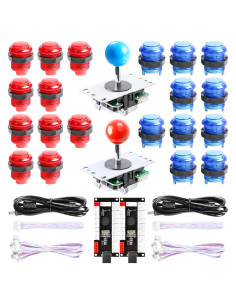 Kit DIY 2 Jugadores Hikig - Codificadores USB y Joysticks LED