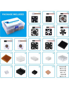 Kit Disipador y Ventilador GeeekPi para Raspberry Pi y Jetson Nano 2