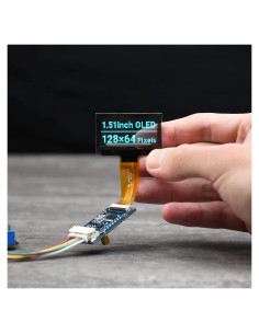 Pantalla OLED Transparente 1.51" Waveshare 128x64 SPI/I2C