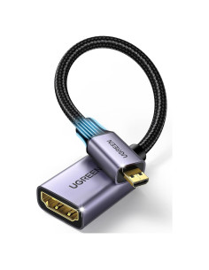 Adaptador Micro HDMI a HDMI UGREEN 4K 19.94g Gris