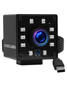 Cámara Webcam ELP 1080P Gran Angular 170 LED IR para PC