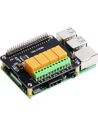 Módulo de Relé de 4 Canales GeeekPi para Raspberry Pi
