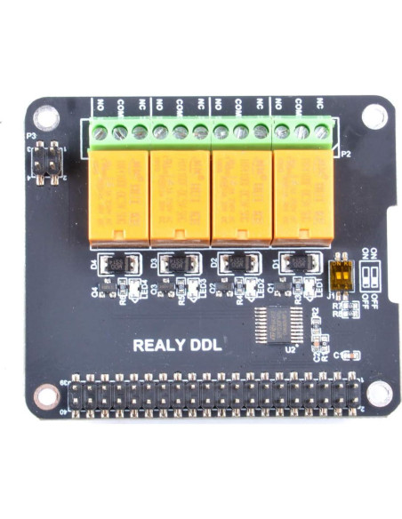 Módulo de Relé de 4 Canales GeeekPi para Raspberry Pi